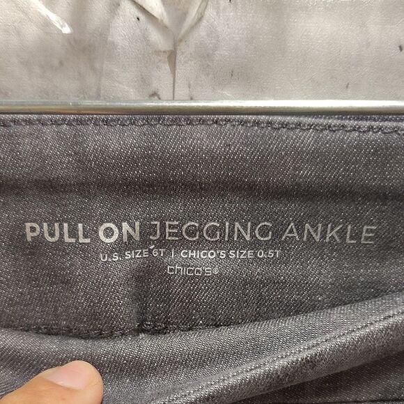 Chico's Charcoal Jegging Ankle Pants - Picture 2 of 3